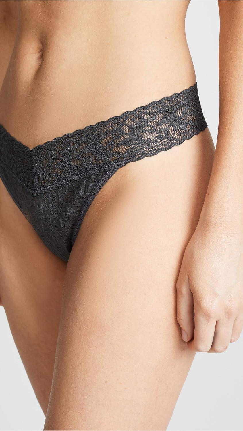 image:imagehanky panky Signature Lace Original Rise Thong One Size 414Granite