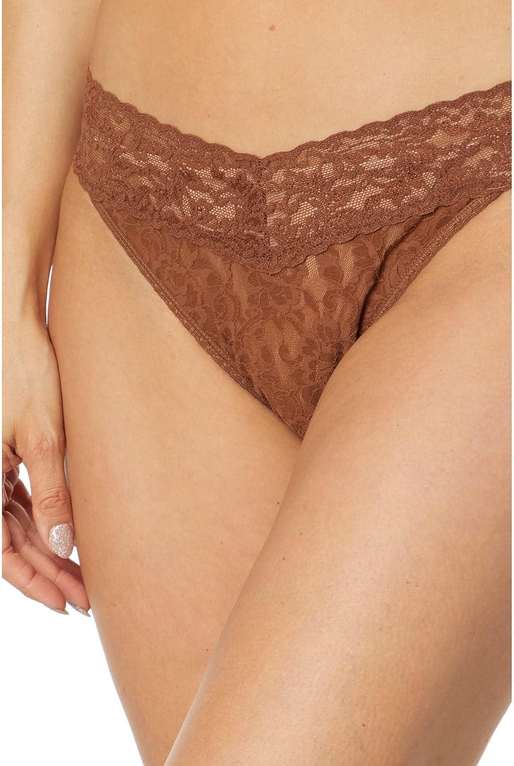 image:imagehanky panky Signature Lace Original Rise Thong One Size 414Macchiato