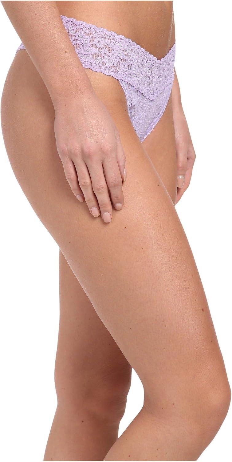 image:imagehanky panky Signature Lace Original Rise Thong One Size 414Wisteria Purple
