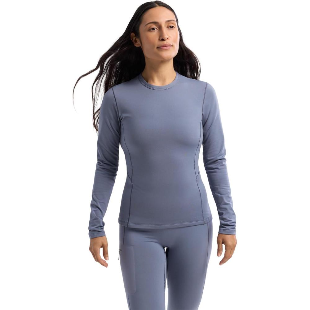 image:imageArcteryx Rho Crew Neck LS Womens Lightweight Microfleece Thermal Base Layer for Women Moisture Wicking Tops for HikingStratus