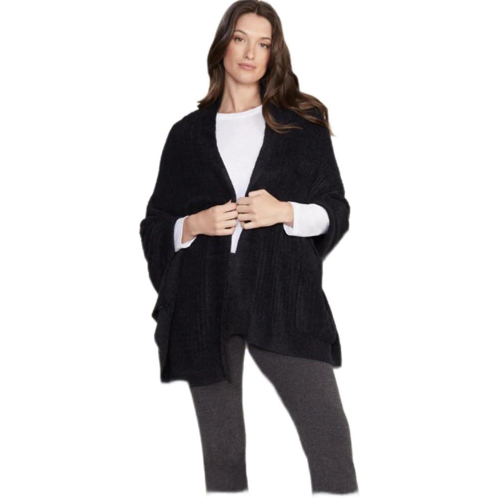 image:imageBarefoot Dreams CozyChic Lite Heathered Travel ShawlDove Gray