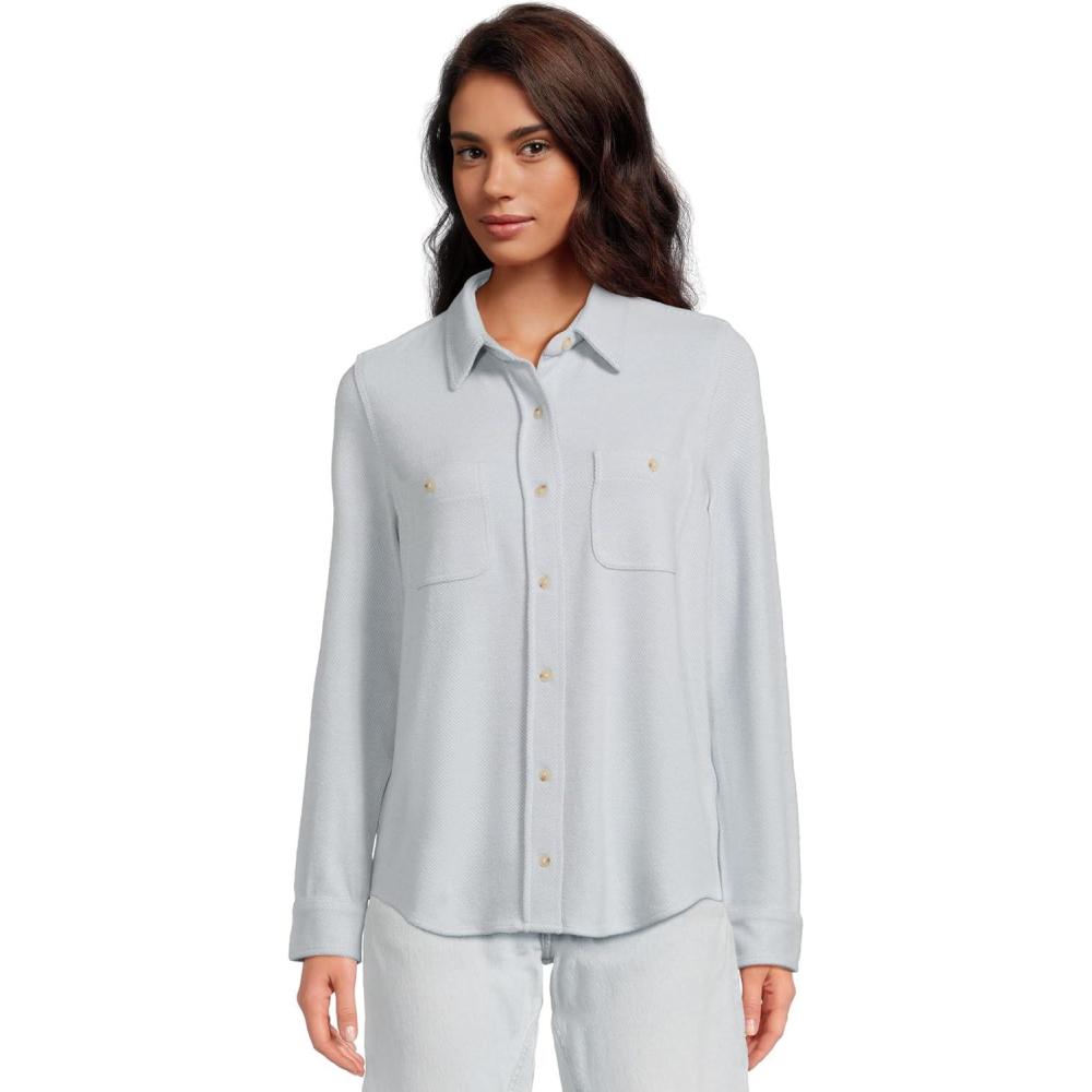image:imageFaherty Womens Legend Sweater ShirtIce Blue Twill