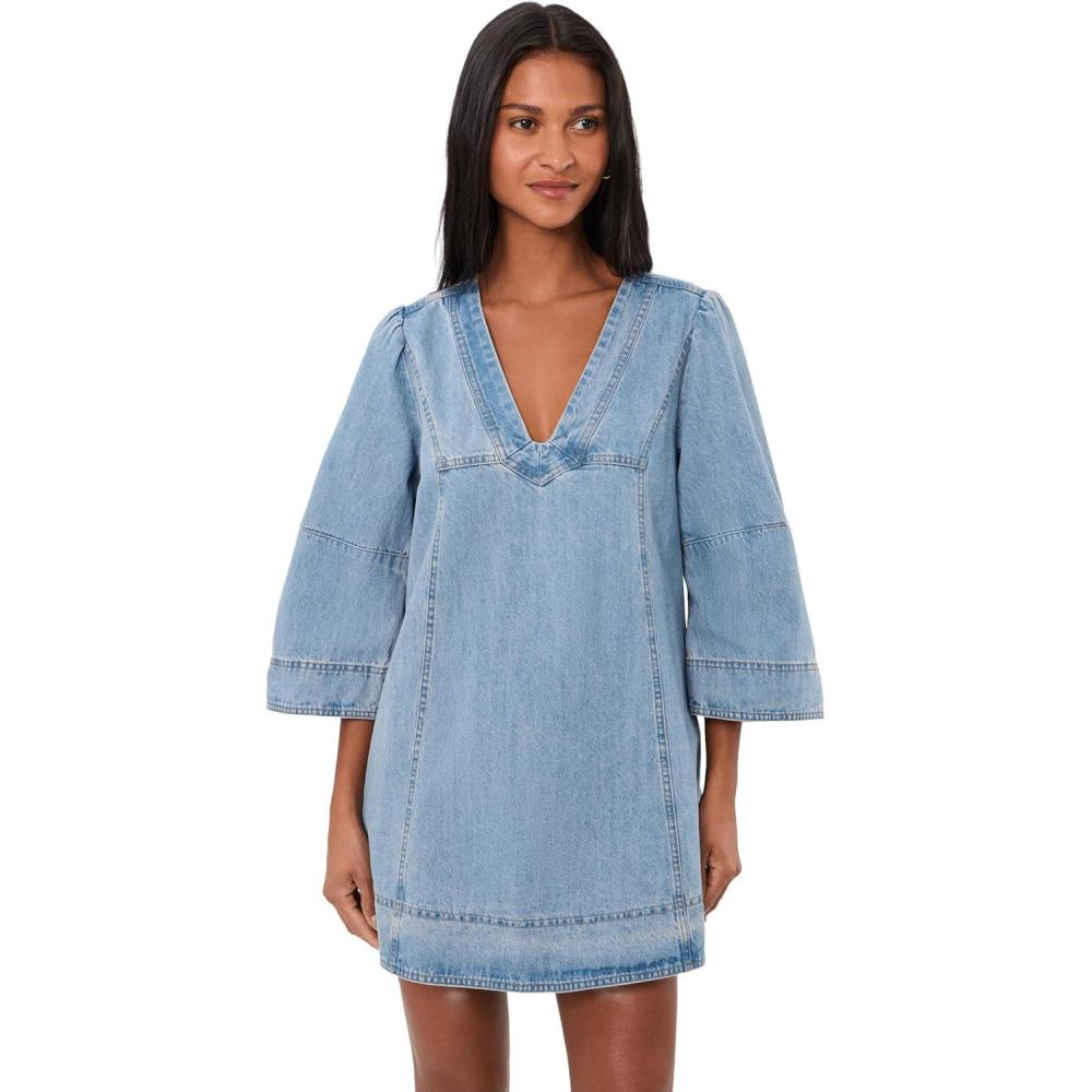 image:imageFree People Womens Goldie Baloon SleeveCelestial Blue