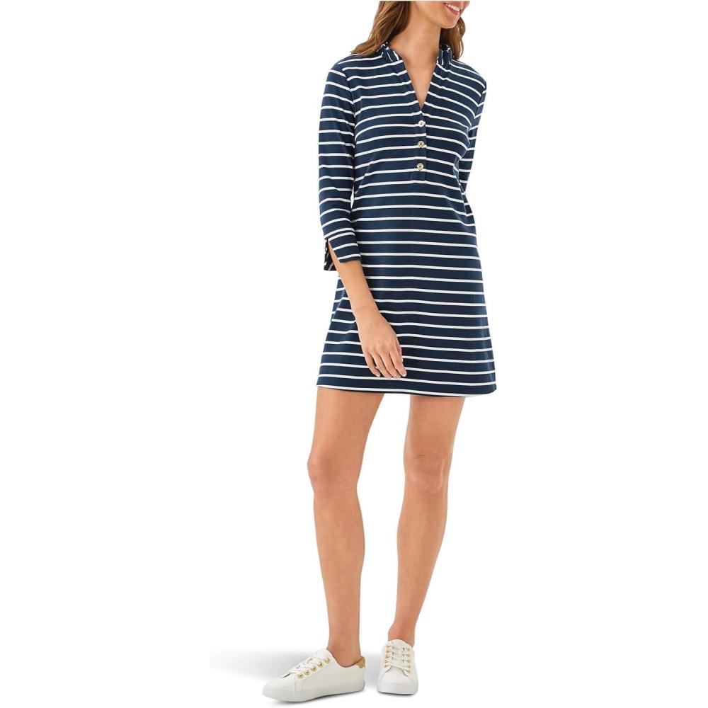 image:imageLilly Pulitzer Womens Knightley DressLow Tide Navy Heritage Stripe