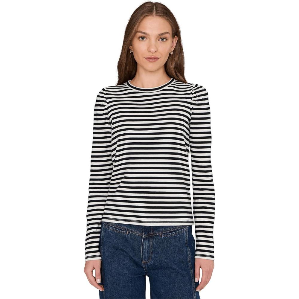 image:imageMadewell Womens Easy Puff Long Sleeve StripeLighthouse