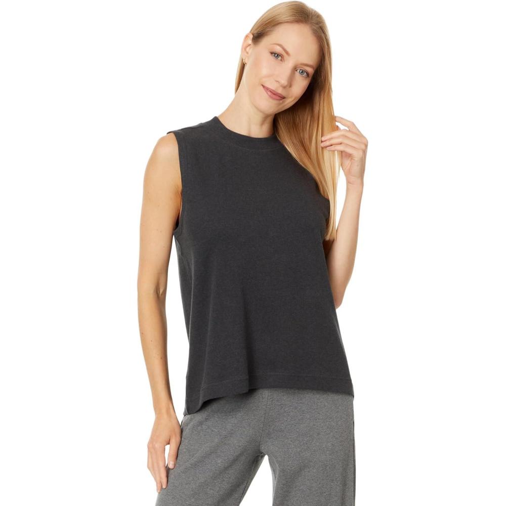 image:imagePact Womens Airplane Mock Neck ShellCharcoal Heather
