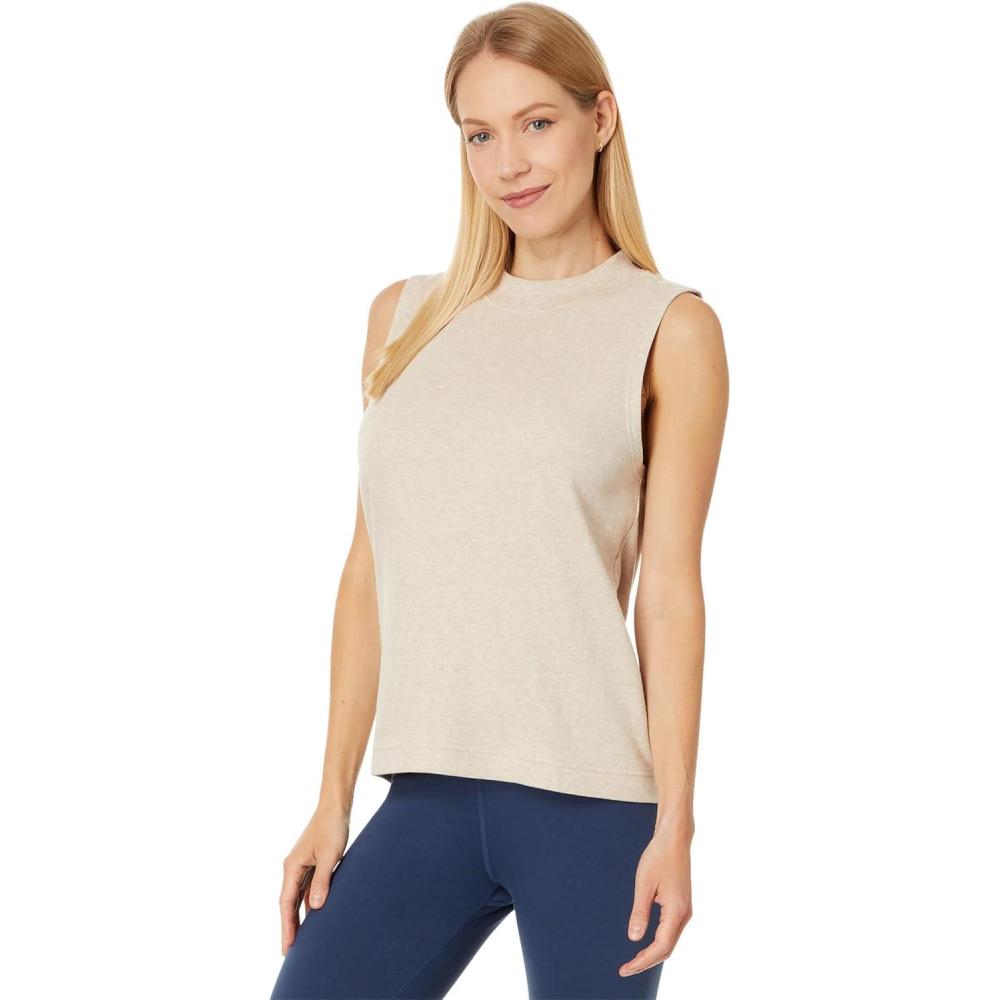 image:imagePact Womens Airplane Mock Neck ShellWheat Heather