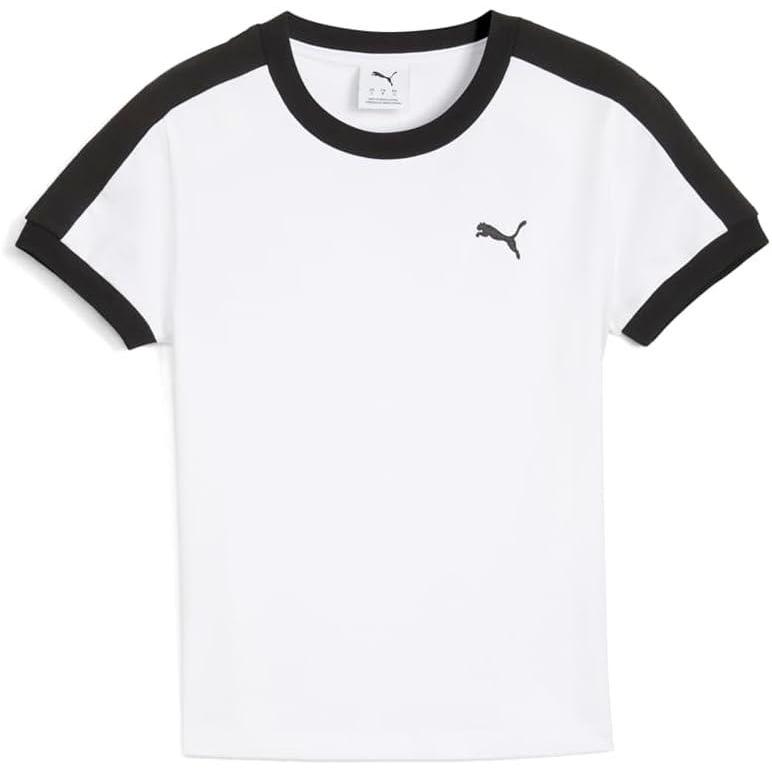 image:imagePuma Womens T7 Slim Fit TeePuma White