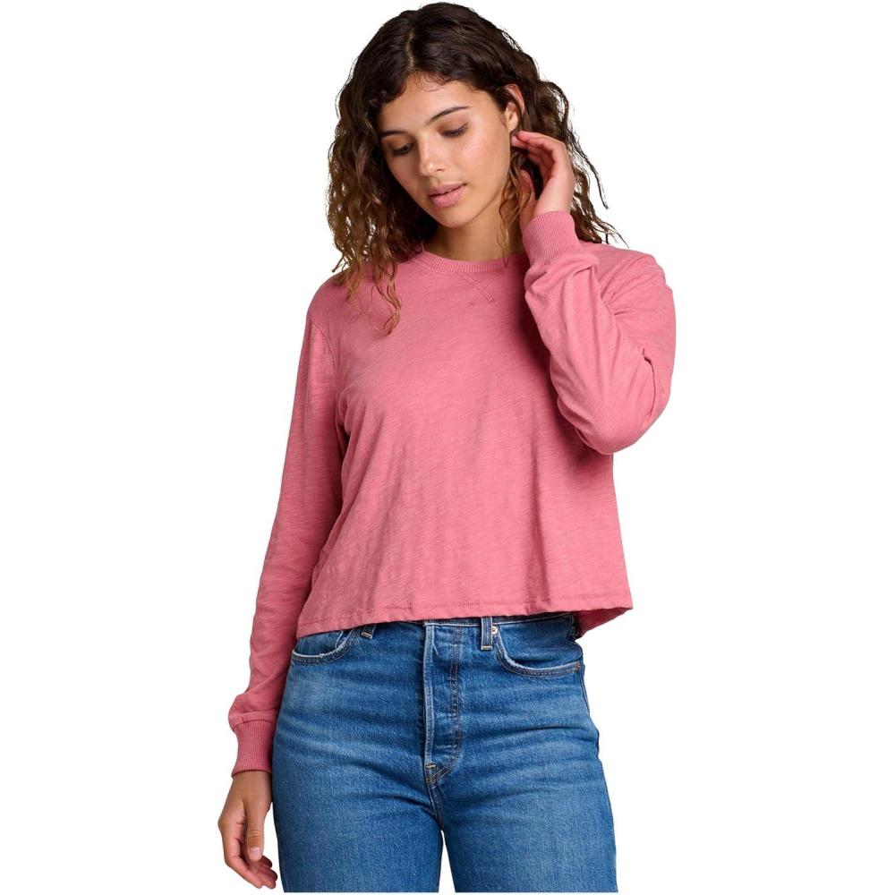 image:imageToadampCo Womens Boundless Jersey Long Sleeve TeeFlamingo