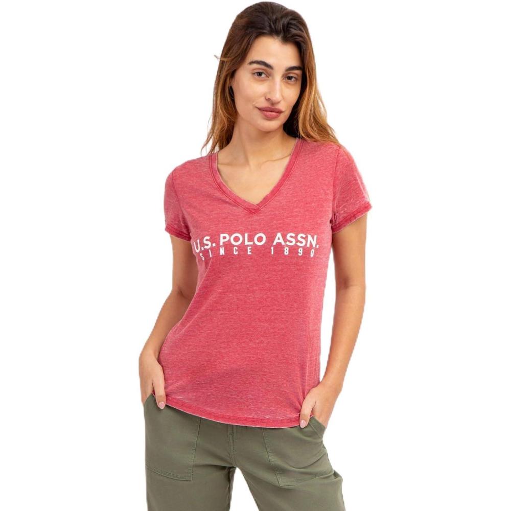 image:imageUS POLO ASSN BURNOUT TSHIRTRythmic Red
