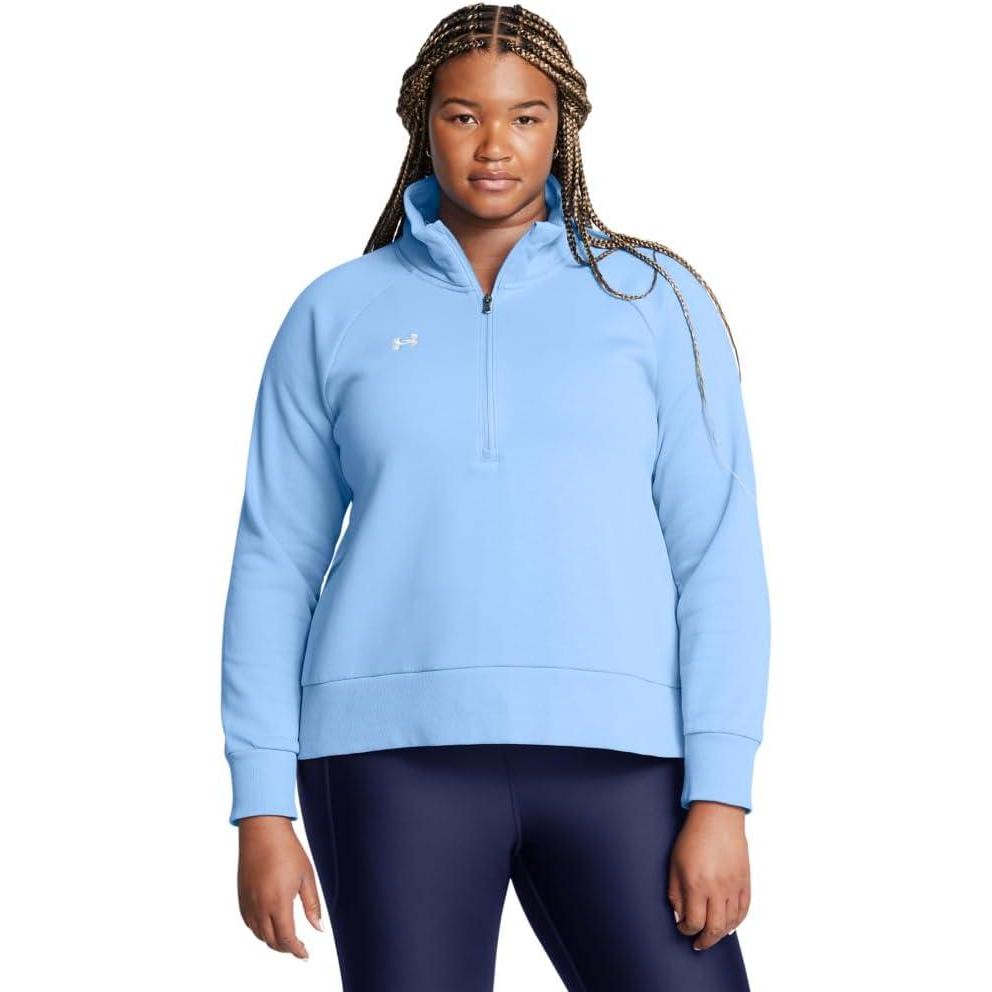 image:imageUnder Armour womens Rival Fleece Half Zip465 Horizon Blue   White