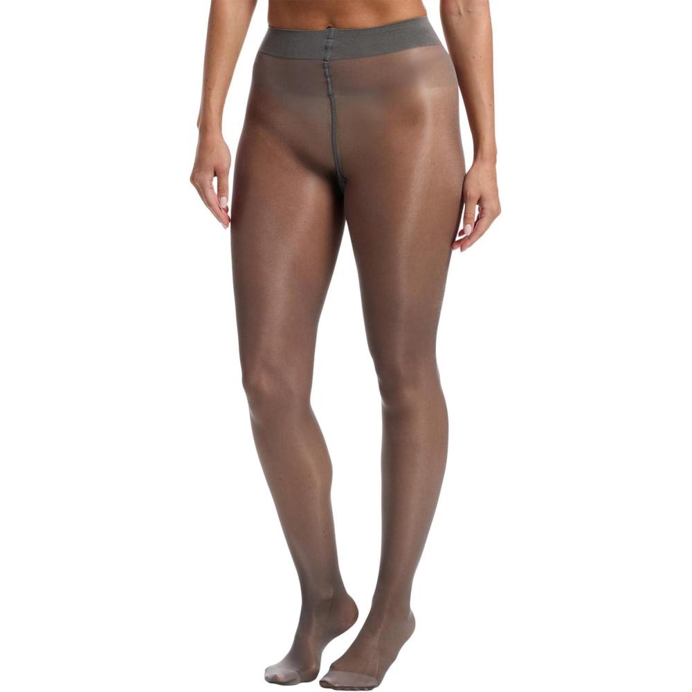 image:imageWolford Satin Touch 20 Denier Tights For Women Soft Satin Feel Sheer Hosiery ExtraWide Waistband Perfect for Any OccasionSteel 1