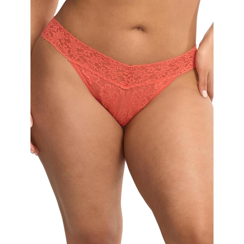 image:imagehanky panky Signature Lace Original Rise Thong One Size 414Hibiscus Bloom Pink