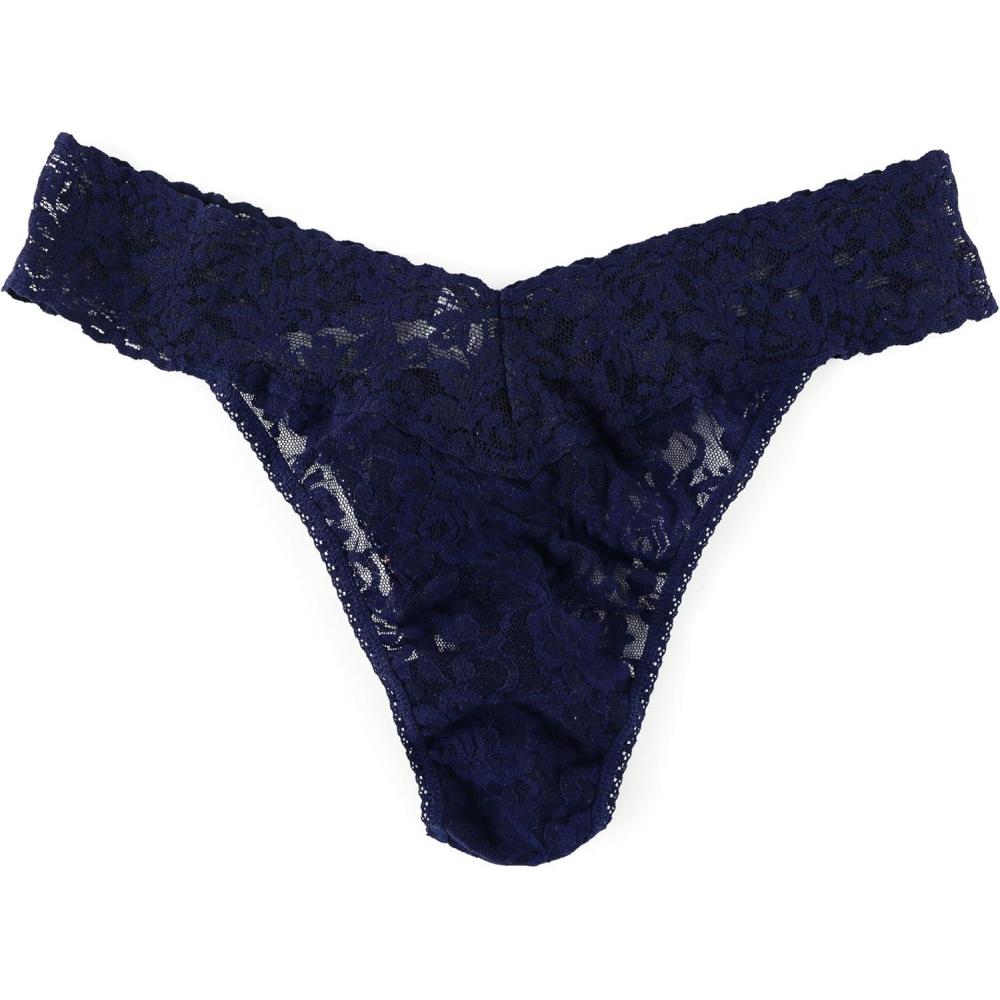 image:imagehanky panky Signature Lace Original Rise Thong One Size 414Navy