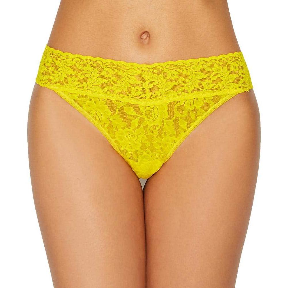 image:imagehanky panky Signature Lace Original Rise Thong One Size 414Sunshine Yellow