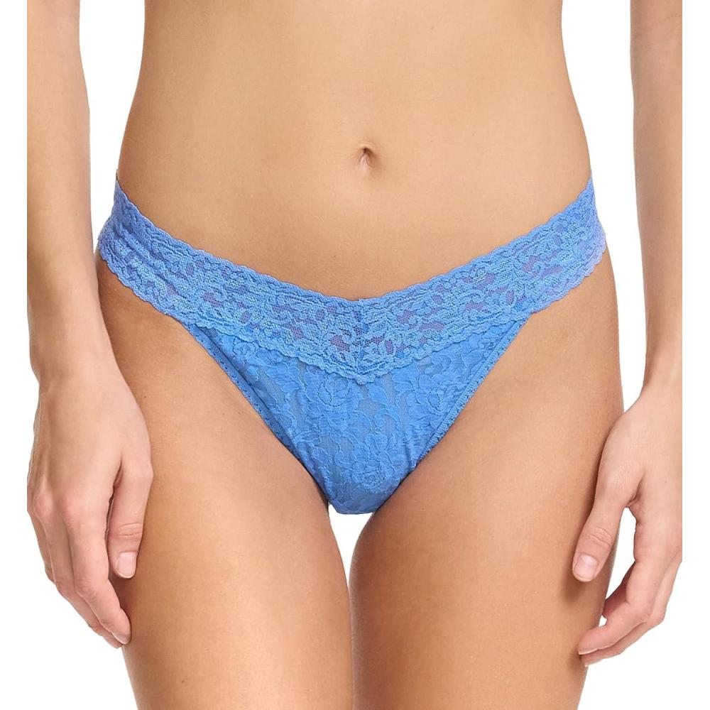 image:imagehanky panky Signature Lace Original Rise Thong One Size 414Take the Plunge Blue
