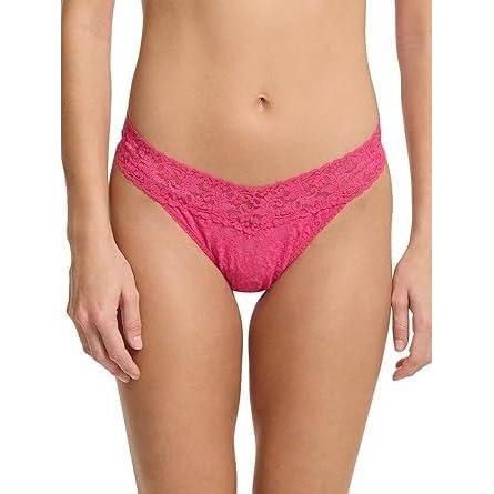 image:imagehanky panky Signature Lace Original Rise Thong One Size 414Un Beet Able Pink