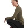 Arc’teryx Rho Crew Neck LS Women’s | Lightweight Microfleece Thermal Base Layer for Women, Moisture Wicking Tops for Hiking(Tatsu)