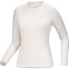 Arc’teryx Rho Crew Neck LS Women’s | Lightweight Microfleece Thermal Base Layer for Women, Moisture Wicking Tops for Hiking(Arctic Silk)