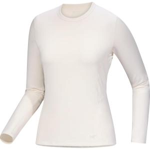 Arc’teryx Rho Crew Neck LS Women’s | Lightweight Microfleece Thermal Base Layer for Women, Moisture Wicking Tops for Hiking(Arctic Silk)