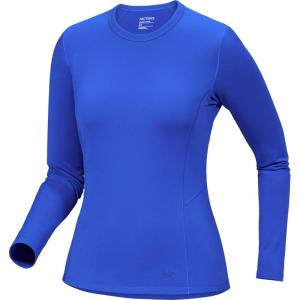 Arc’teryx Rho Crew Neck LS Women’s | Lightweight Microfleece Thermal Base Layer for Women, Moisture Wicking Tops for Hiking(Vitality)
