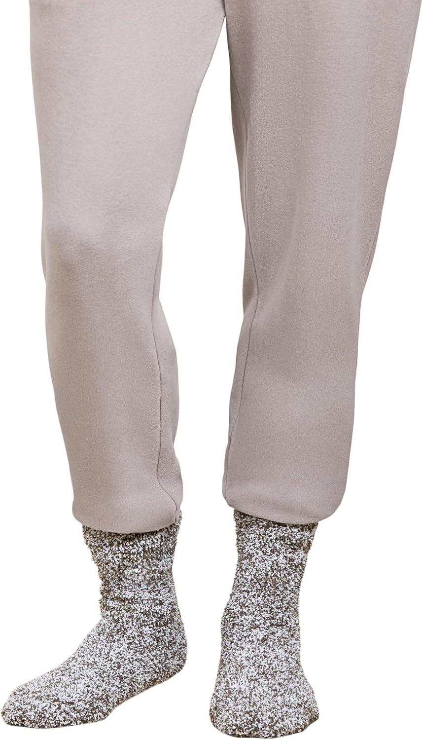 image:imageBarefoot Dreams Womens Cozychic Heathered SocksOlive Branchwhite