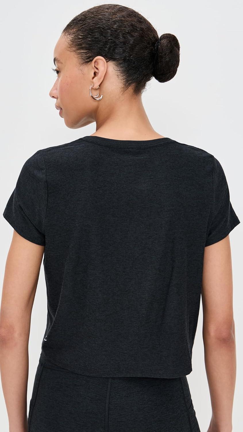 image:imageBeyond Yoga Womens Featherweight Supreme Cropped TeeDarkest Night