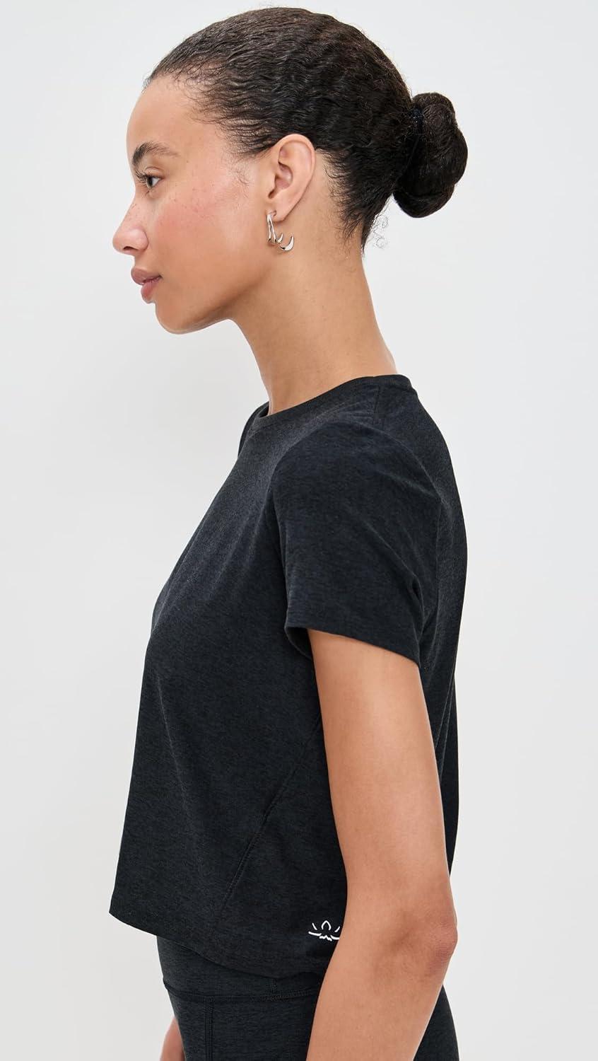 image:imageBeyond Yoga Womens Featherweight Supreme Cropped TeeDarkest Night