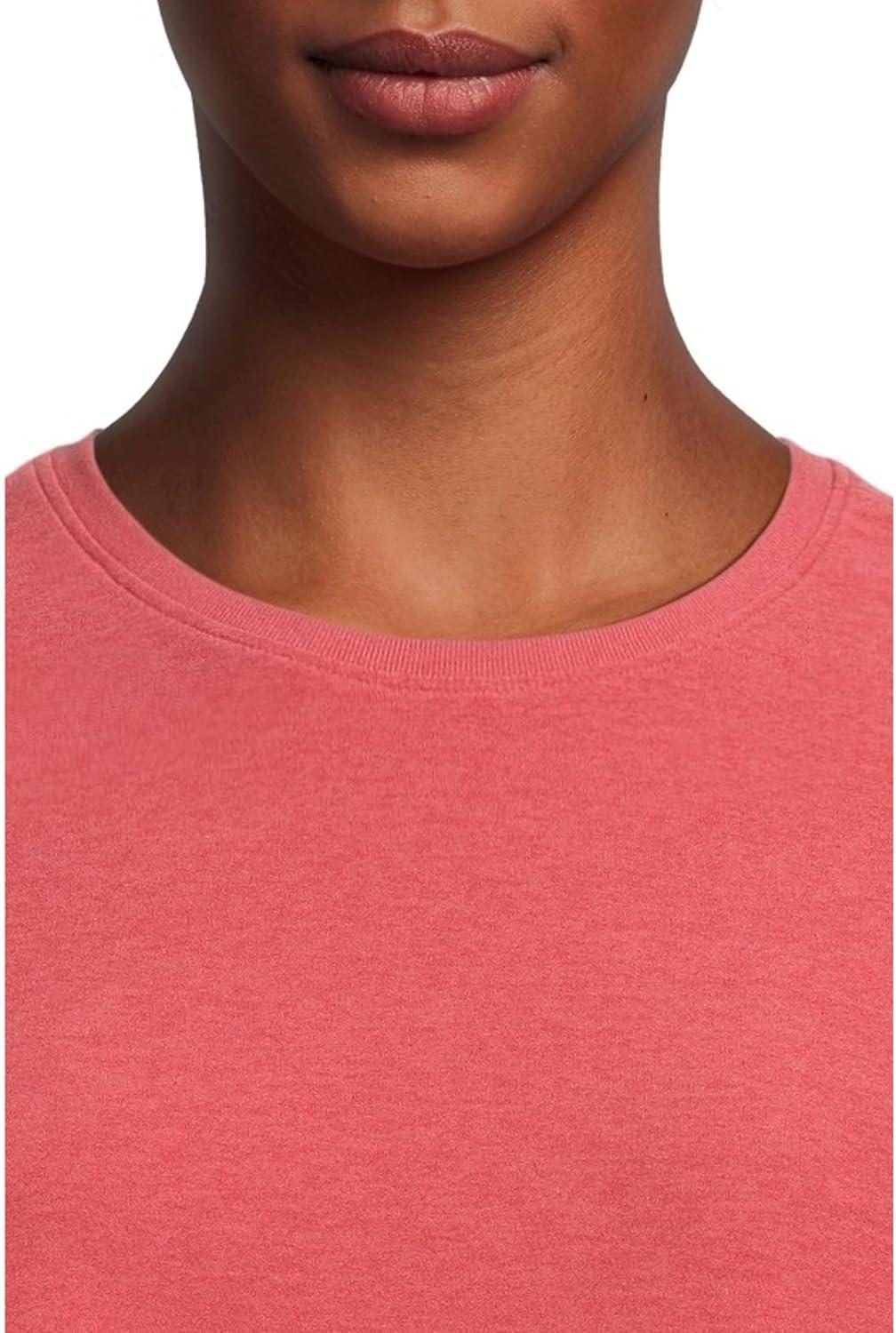 image:imageBeyond Yoga Womens Featherweight Supreme Cropped TeeFaded Rose Heather