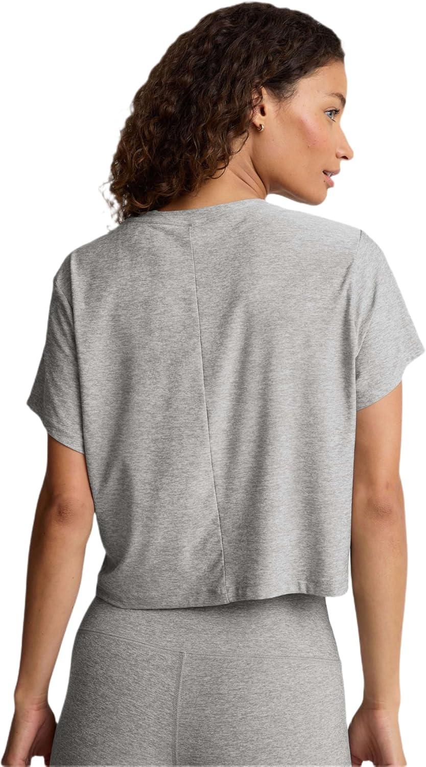 image:imageBeyond Yoga Womens Featherweight Supreme Cropped TeeSilver Mist