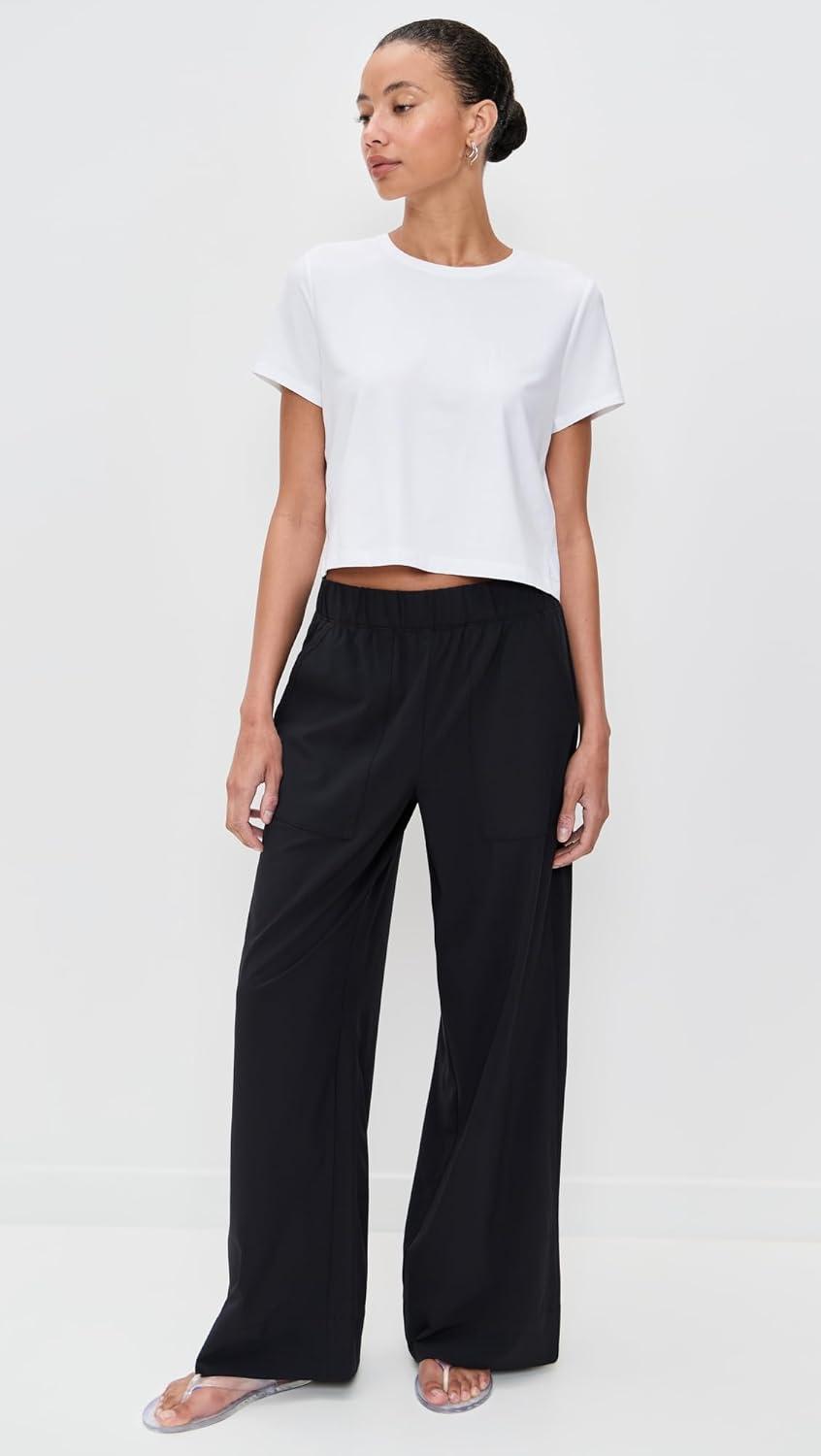 image:imageBeyond Yoga Womens Featherweight Supreme Cropped TeeWhite