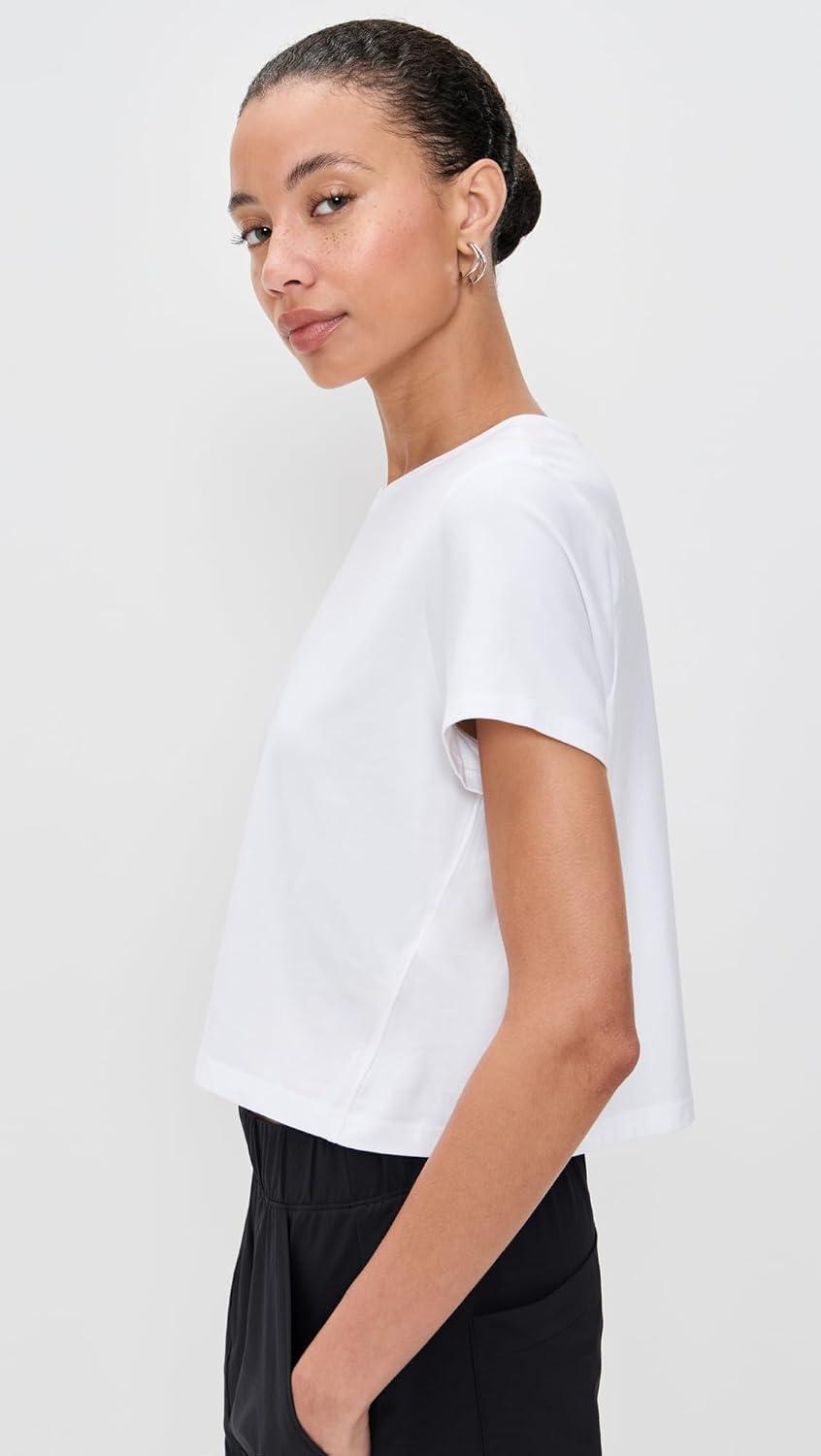 image:imageBeyond Yoga Womens Featherweight Supreme Cropped TeeWhite