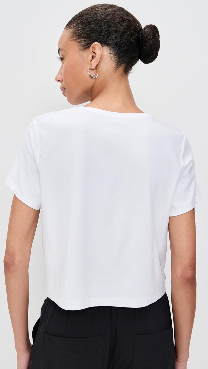 image:imageBeyond Yoga Womens Featherweight Supreme Cropped TeeWhite