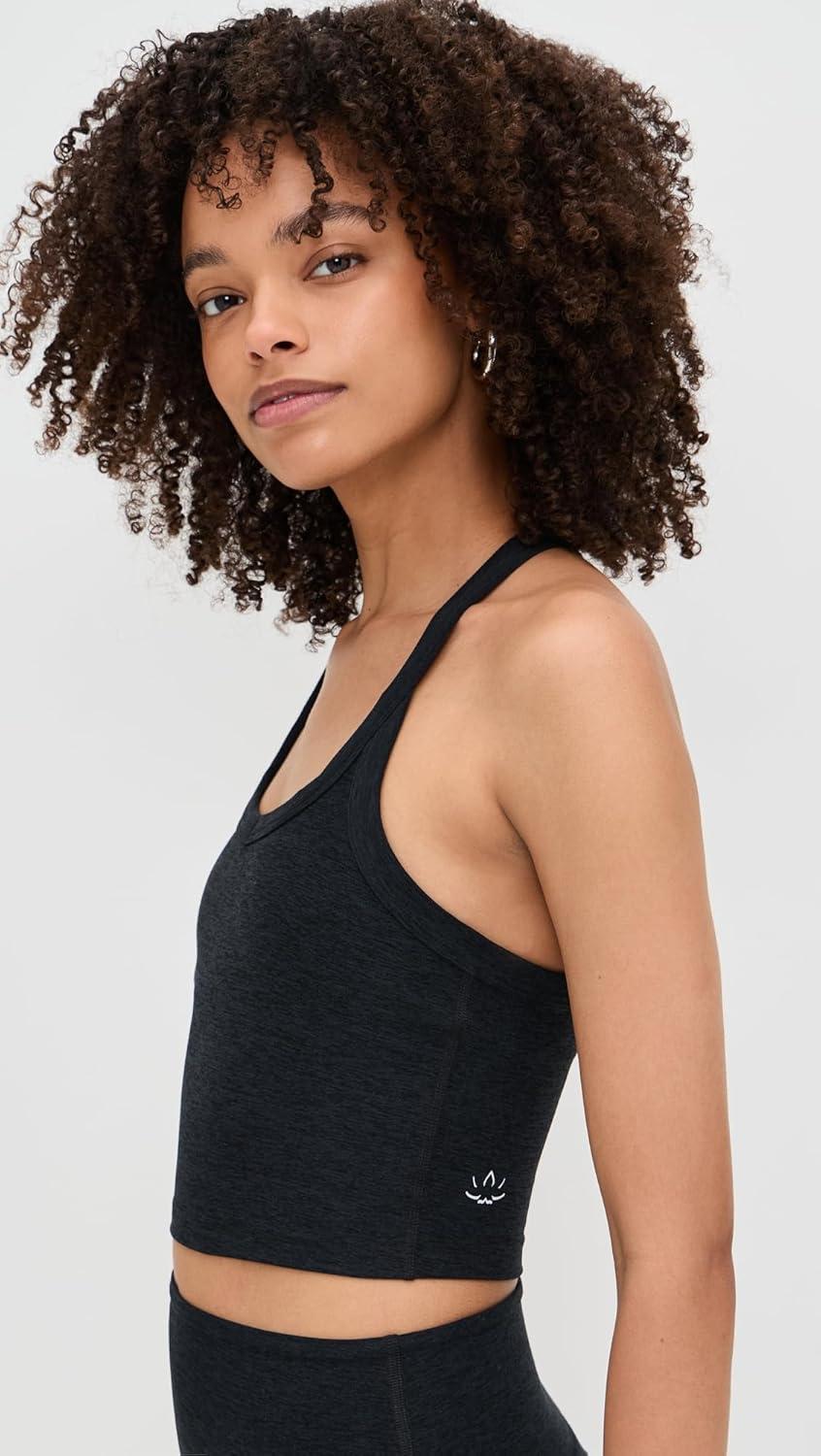 image:imageBeyond Yoga Womens Spacedye on The Up Cropped TankDarkest Night