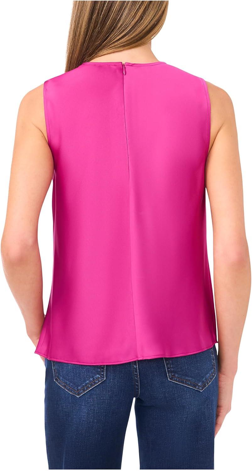 image:imageCeCe Womens VNeck Twist Sleeveless TopDeep Orchid