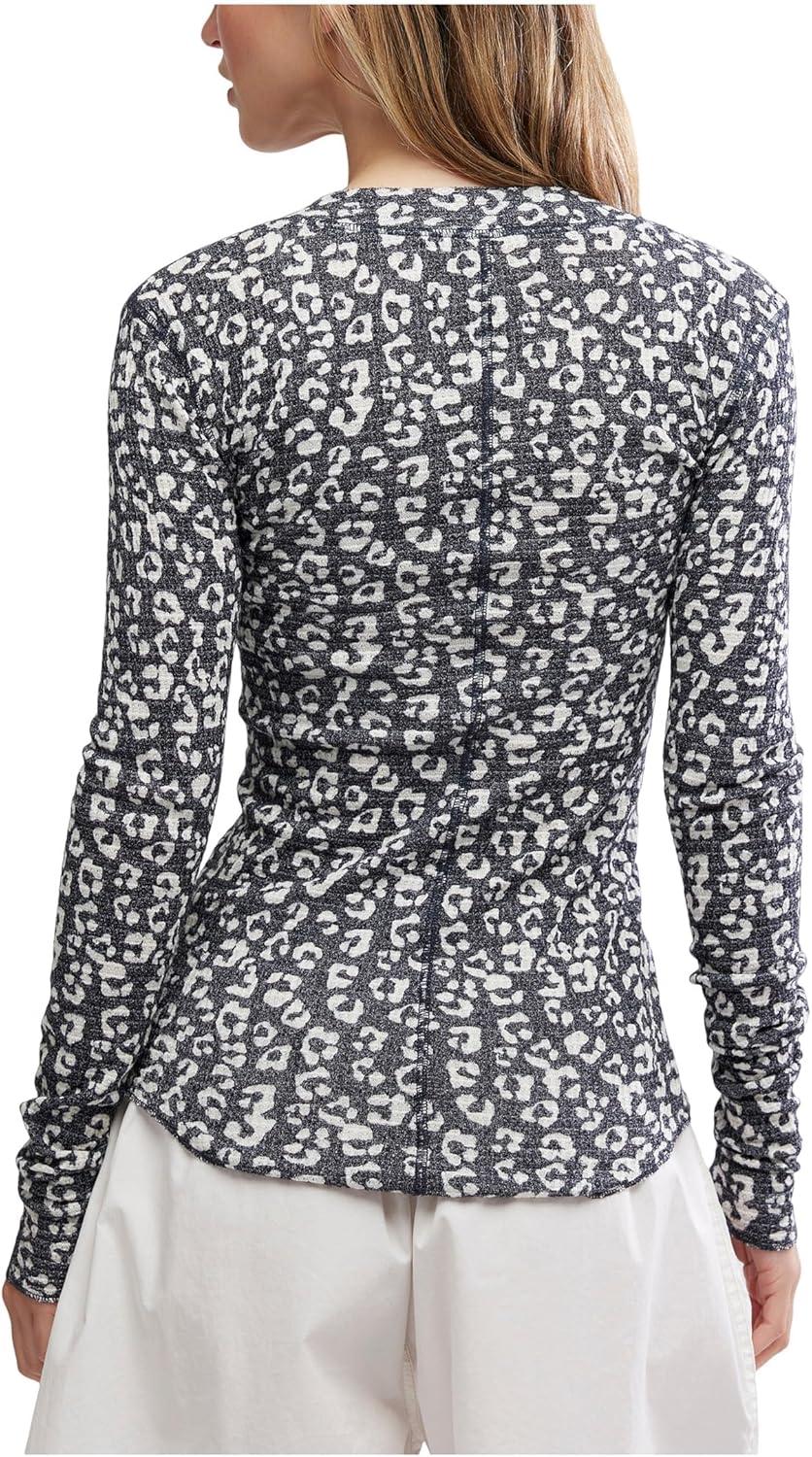 image:imageFree People Womens Going Places Printed CardiganCharcoal Combo