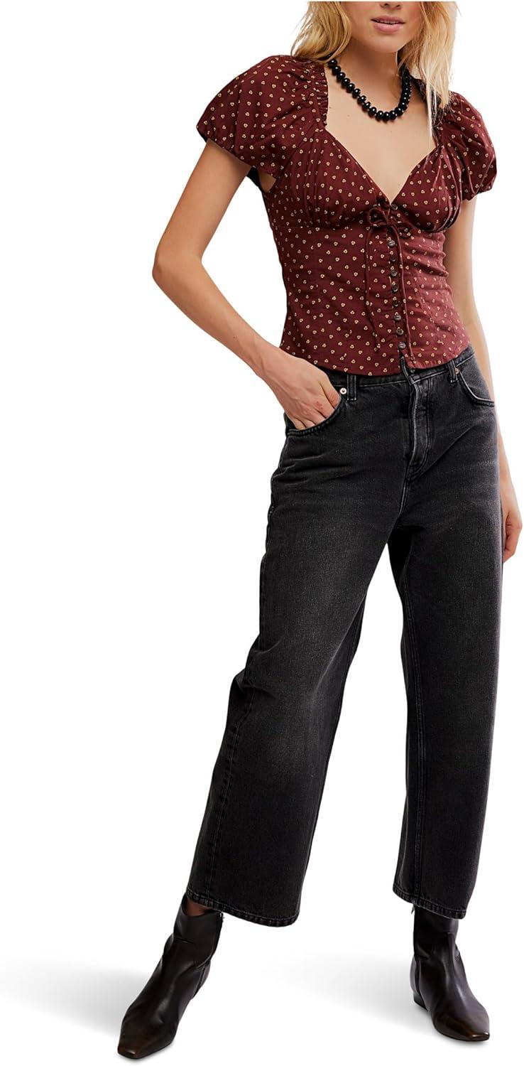 image:imageFree People Womens Summer Printed BlouseChocolate Combo