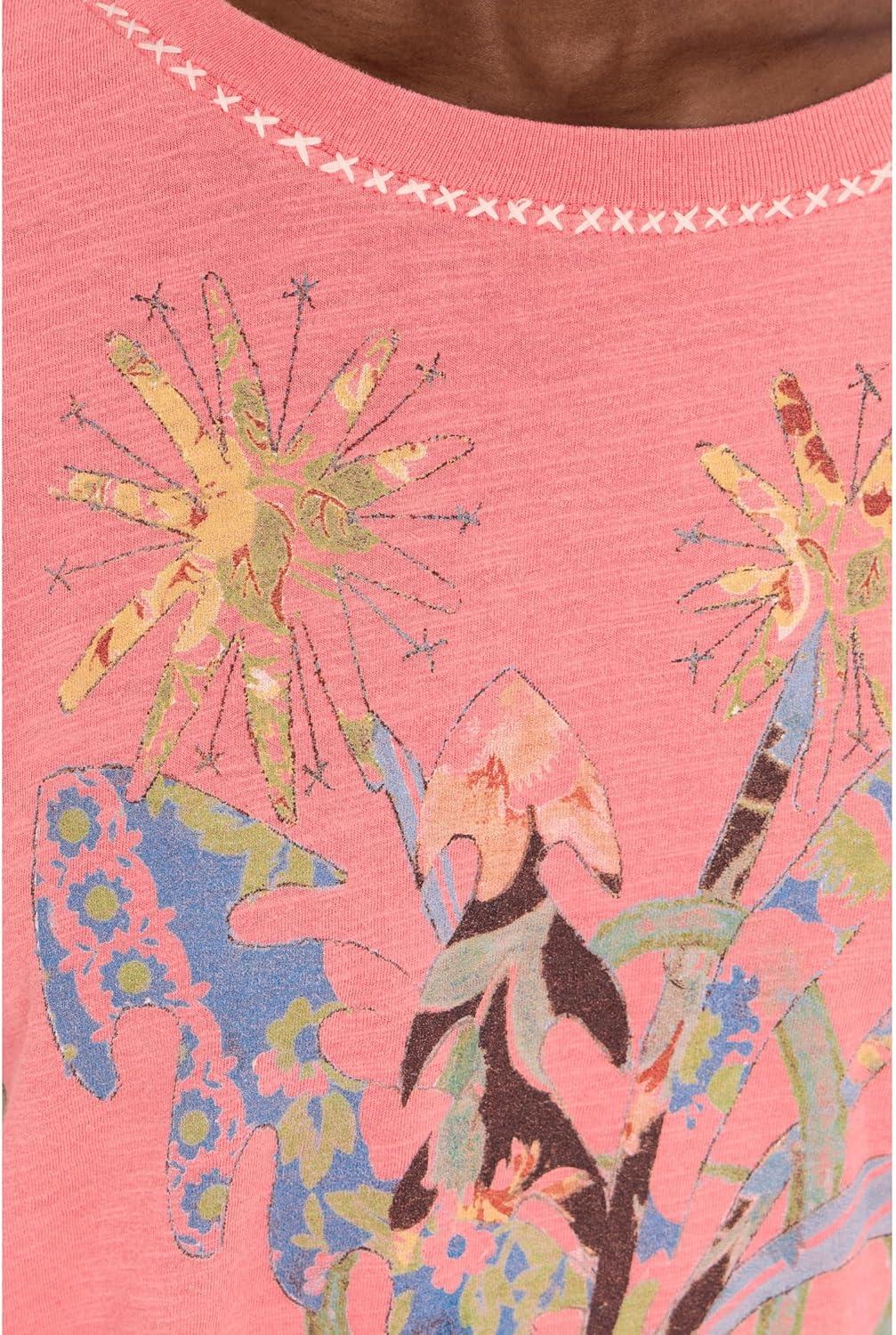 image:imageFree People Womens We The Free in Spring TeePink Poppy Combo
