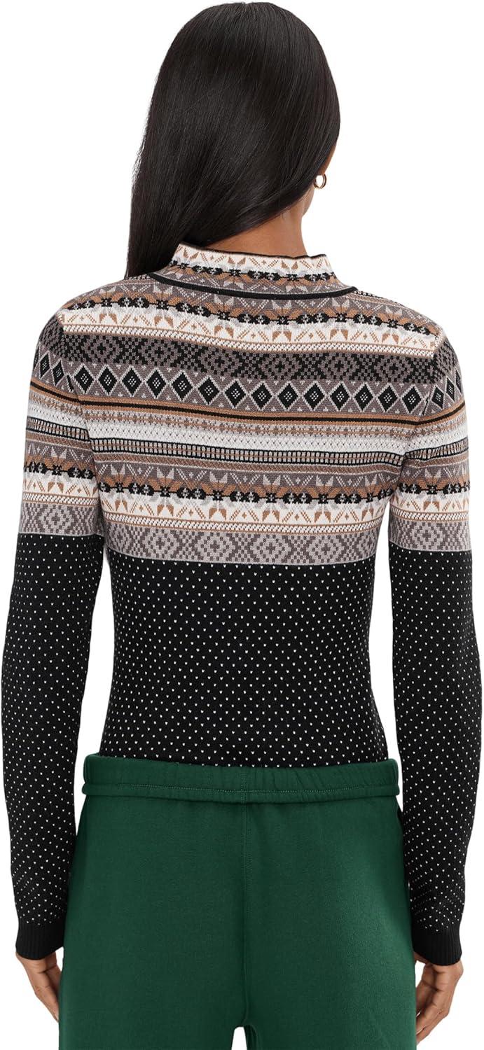 image:imageFree People Womens Winter Warmer BodysuitBlack Ivory Combo