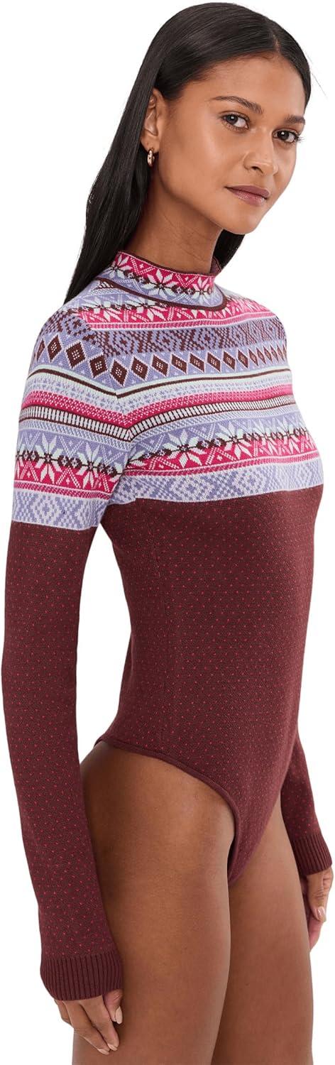image:imageFree People Womens Winter Warmer BodysuitMaple Combo