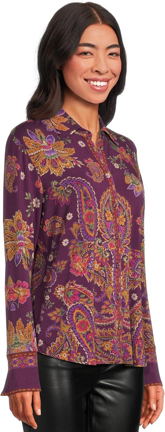 image:imageJohnny was Womens The Janie Favorite Button Front ShirtDomitila Scarf