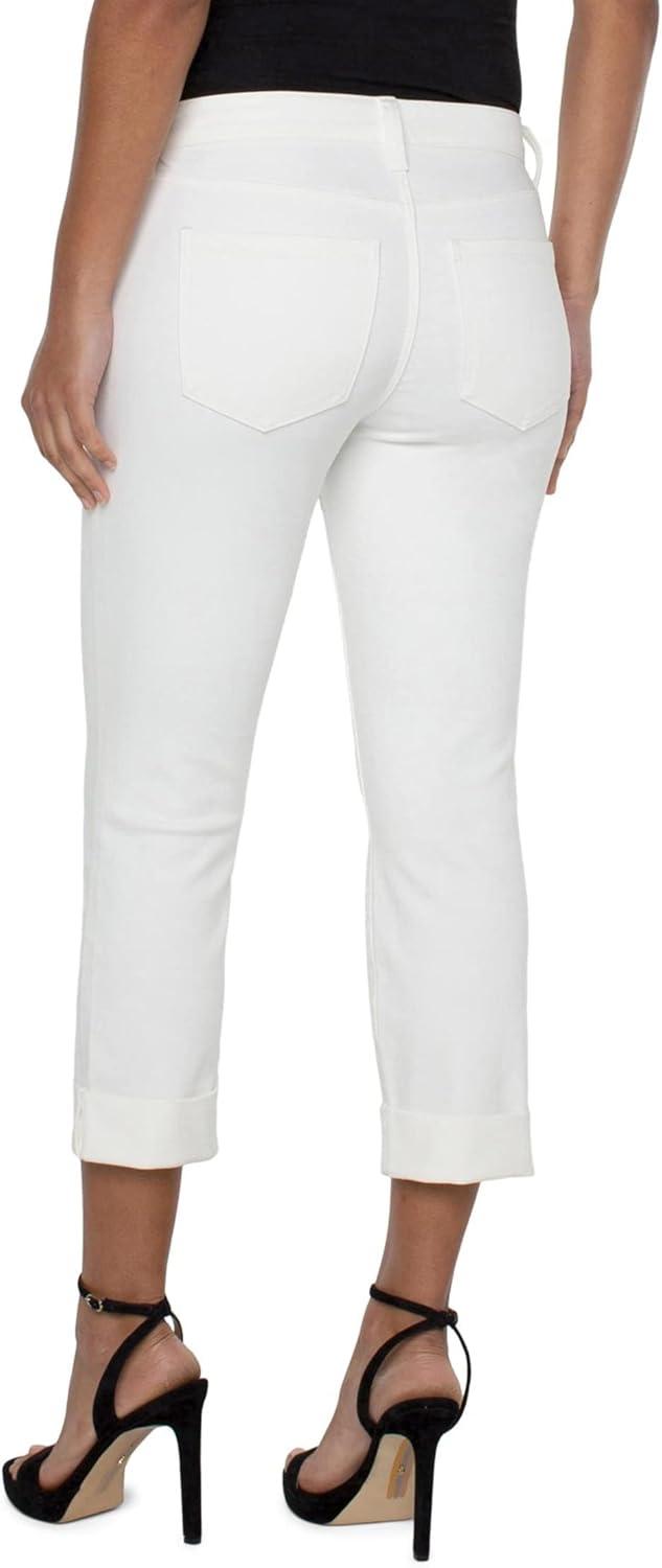 image:imageLiverpool Los Angeles Charlie Crop Wide Rolled Cuff in Bone WhiteBone White
