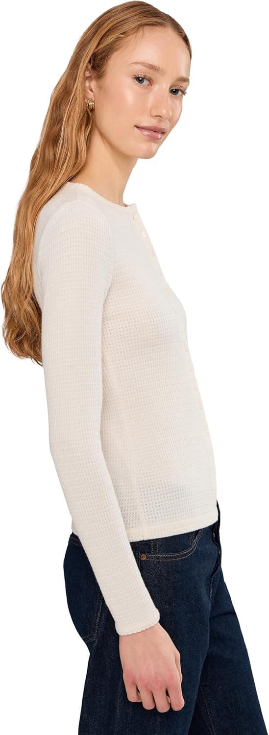 image:imageMadewell Womens Joan Crewneck Waffle TopAntique Cream