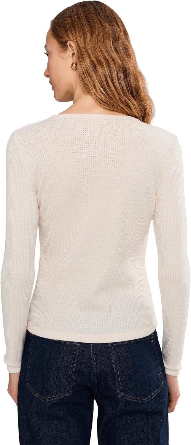 image:imageMadewell Womens Joan Crewneck Waffle TopAntique Cream