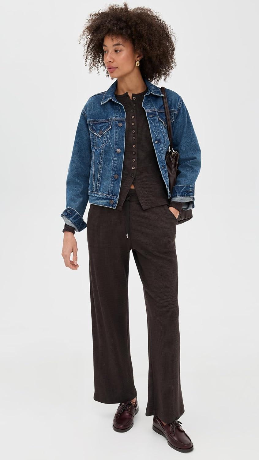 image:imageMadewell Womens Joan Crewneck Waffle TopMolasses