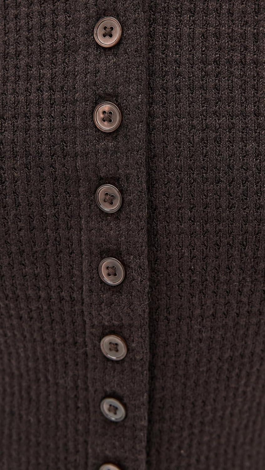 image:imageMadewell Womens Joan Crewneck Waffle TopMolasses