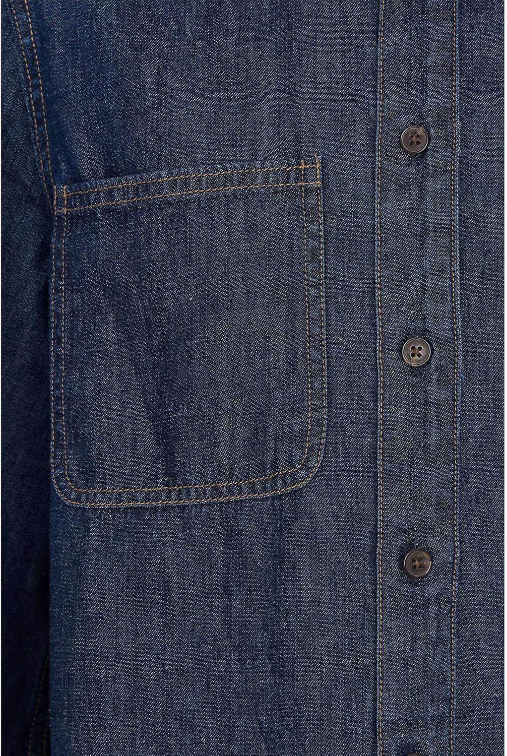 image:imageMadewell Womens Long Sleeve Sculptural Sleeve Top in Rinse WashRinse Wash
