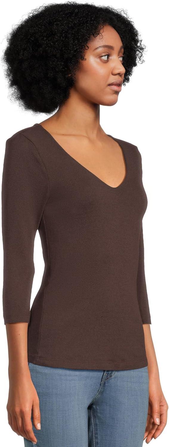 image:imageMichael Stars Womens Angelina VNeck Tee Java