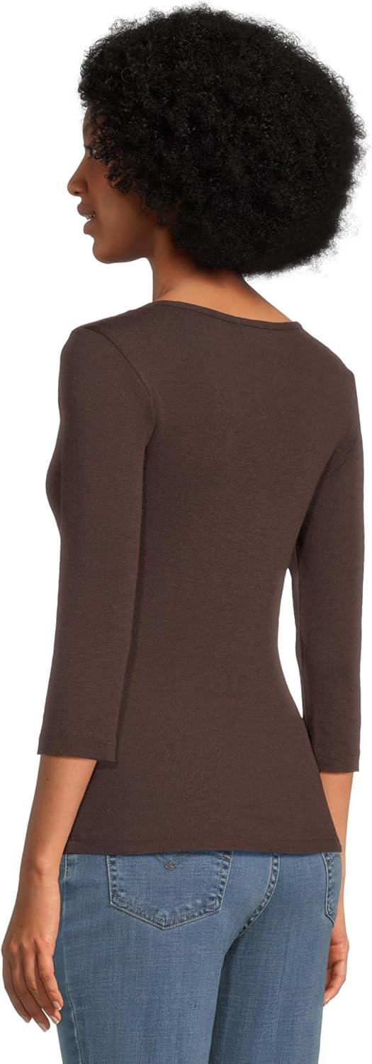 image:imageMichael Stars Womens Angelina VNeck Tee Java