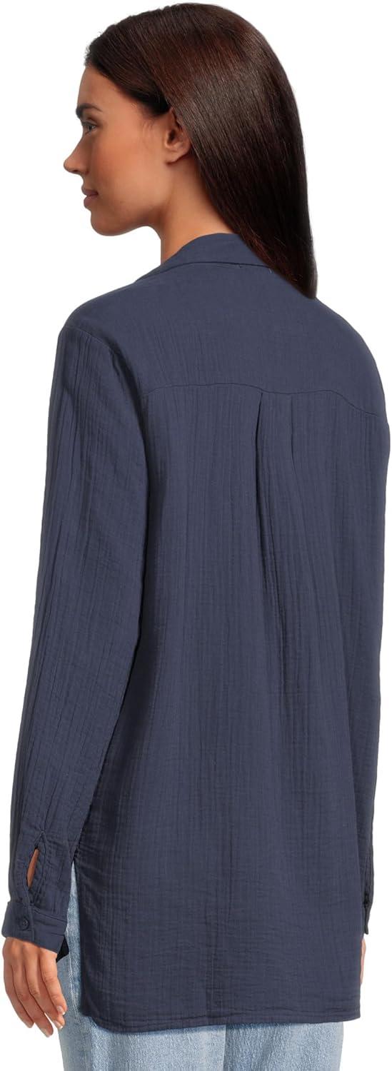 image:imageModODoc Womens Long Sleeve Buttonup ShirtVibrant Navy